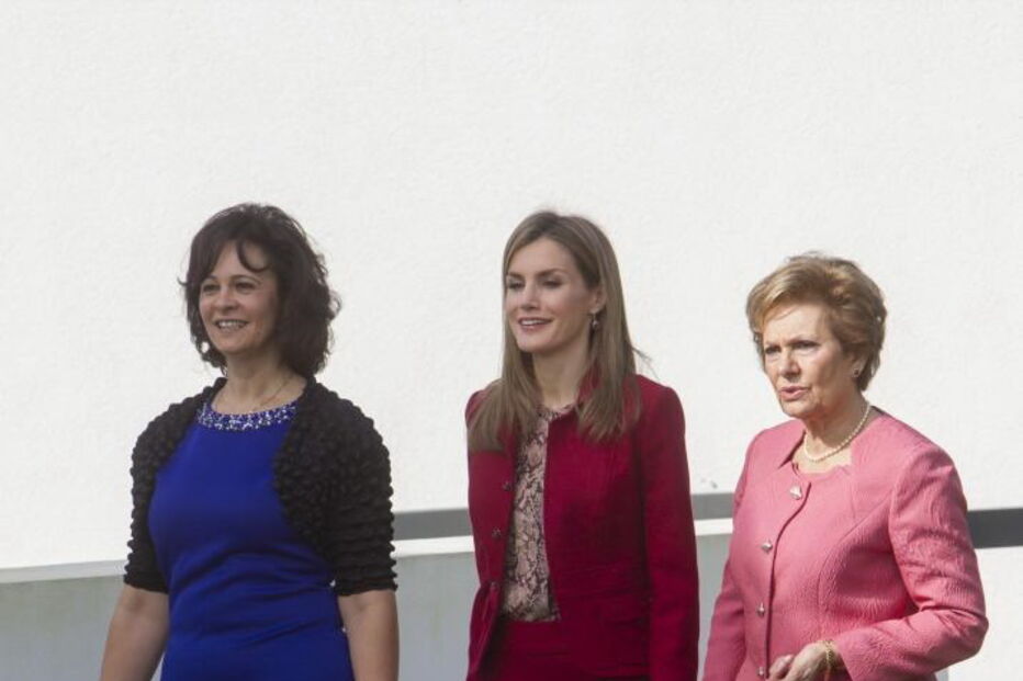 Paula Brito e Cunha com a rainha Letizia e Maria Cavaco Silva na Raríssimas