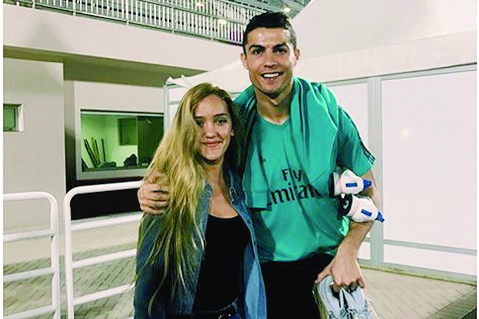Cristiano Ronaldo e filha de Michel Salgado