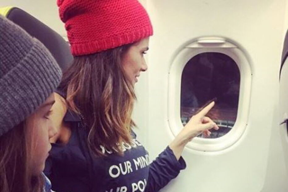 Cláudia Vieira com a filha, Maria