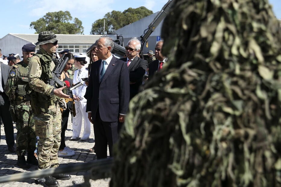 Marcelo Rebelo de Sousa e Fuzileiros