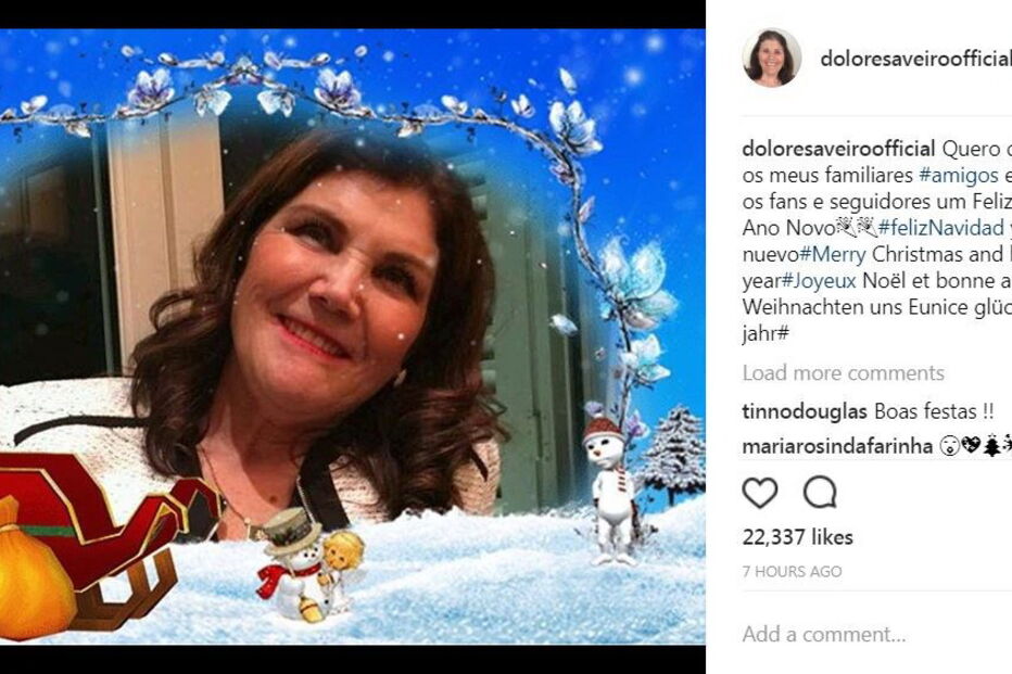 Dolores erra em mensagens de Natal