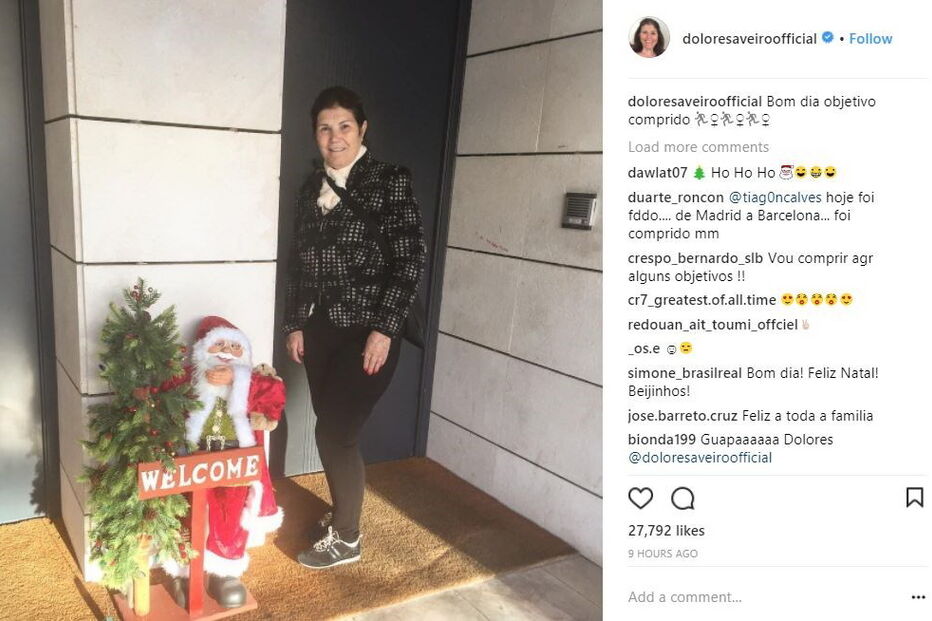 Dolores erra em mensagens de Natal
