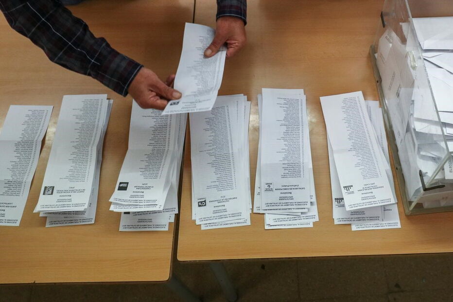 Contagem de votos na Catalunha