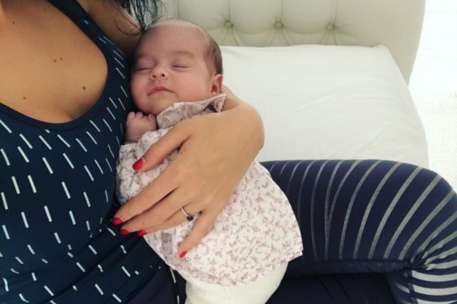 Georgina com a filha de Ronaldo, Alana Martina