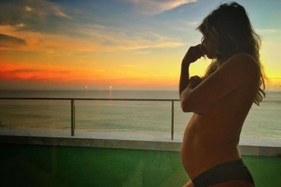 Luciana Abreu durante a gravidez