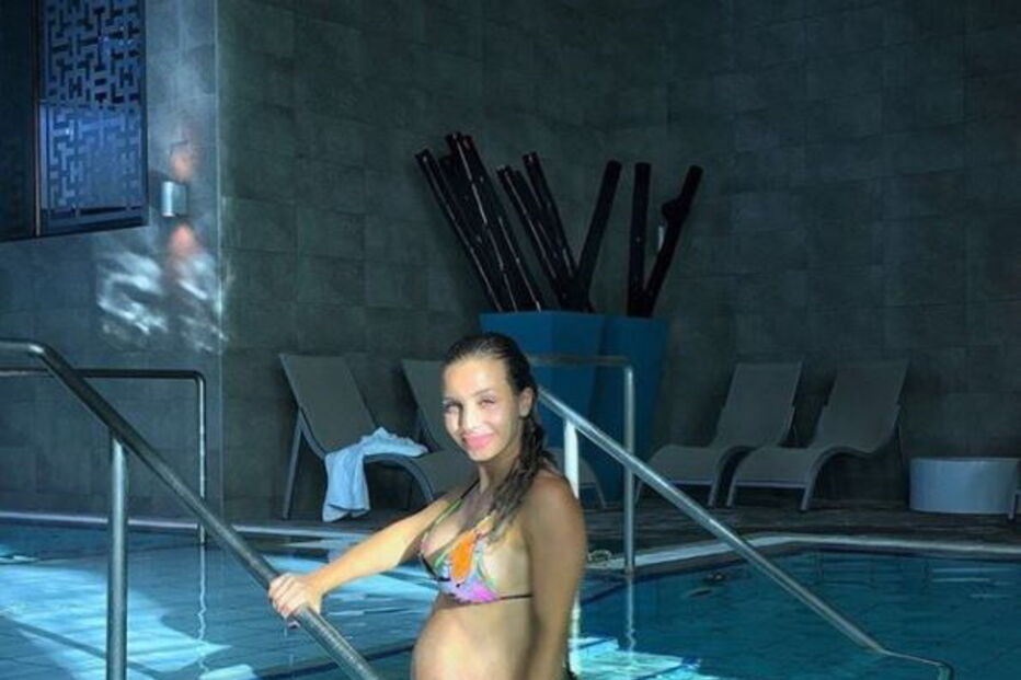 Luciana Abreu durante a gravidez