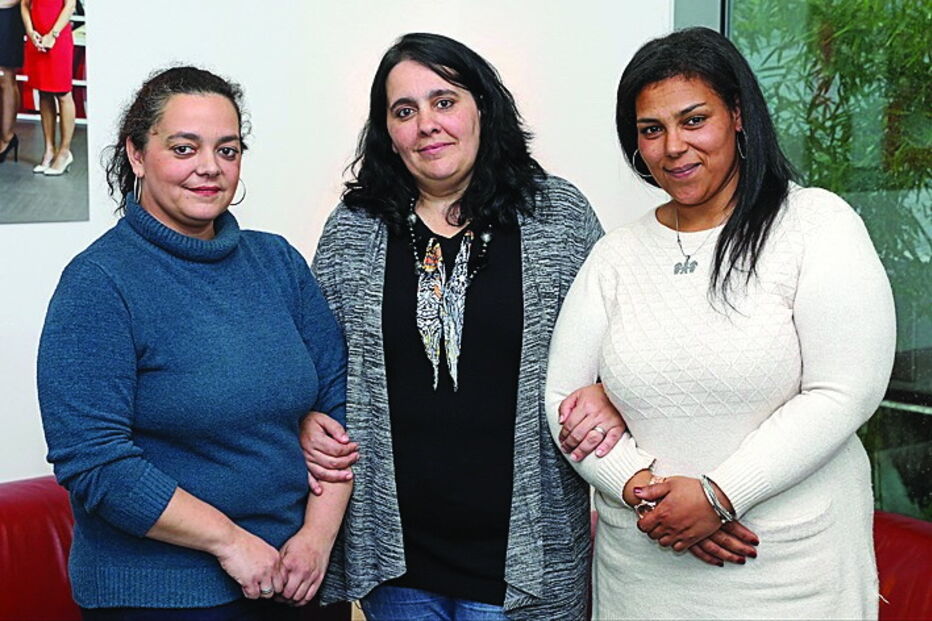 Lina, Adelaide e Elisabete  