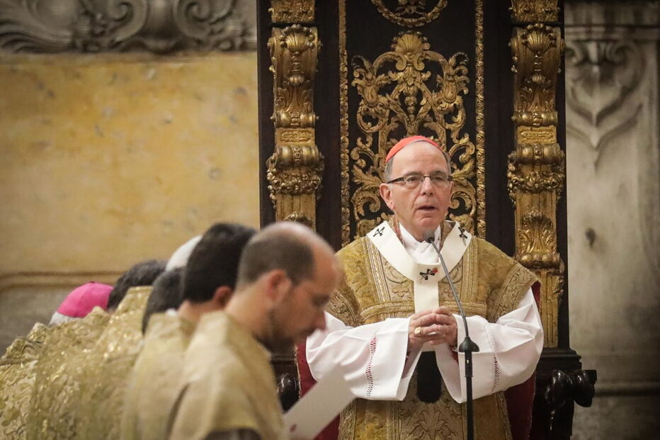 O Patriarca de Lisboa, D. Manuel Clemente, celebra a missa Pontifical do Natal na Sé de Lisboa