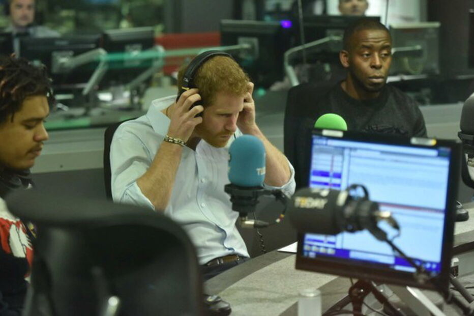 Príncipe britânico Harry na BBC
