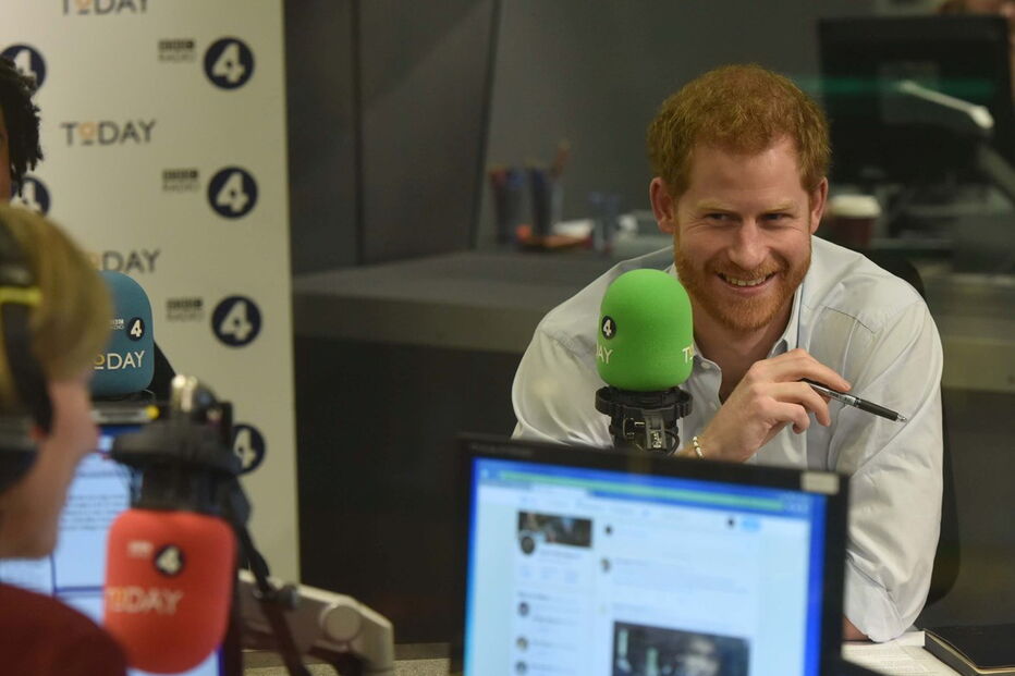 Príncipe britânico Harry na BBC