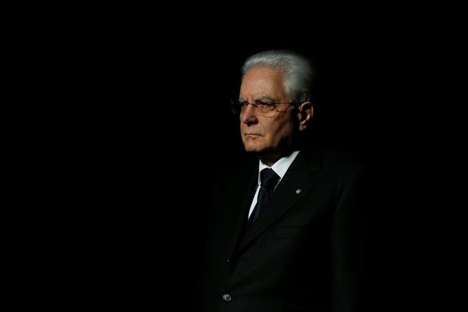 O Presidente italiano Sergio Mattarella