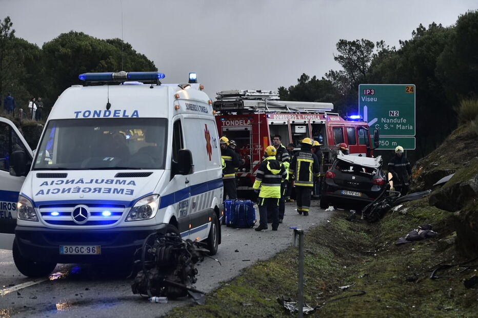 Violenta colisão em Tondela
