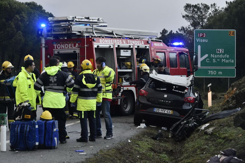 Violenta colisão em Tondela