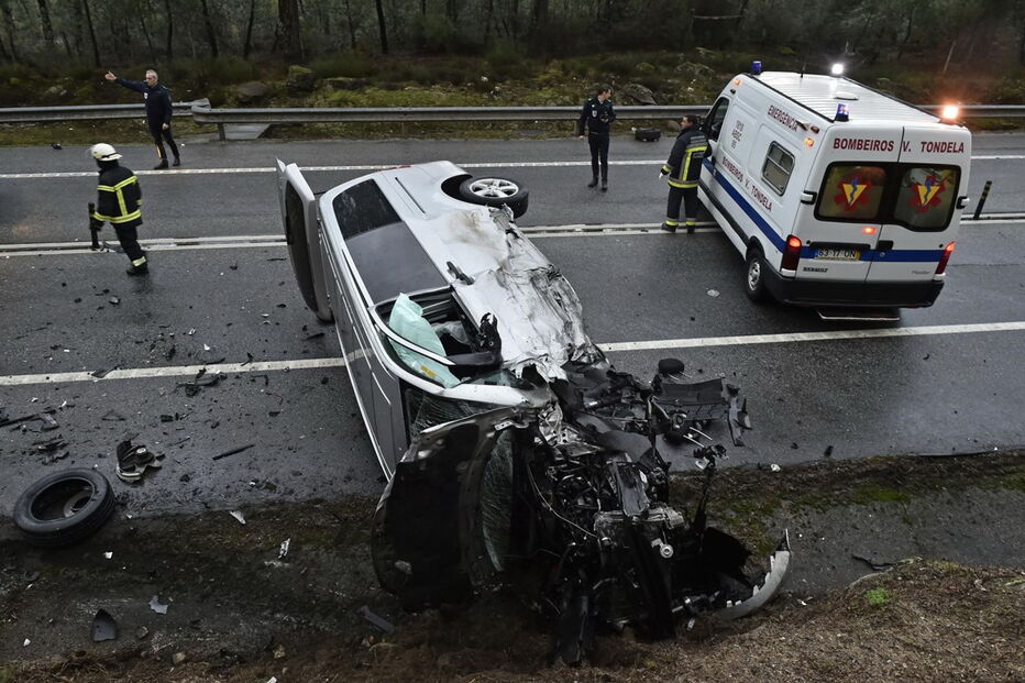 Violenta colisão em Tondela
