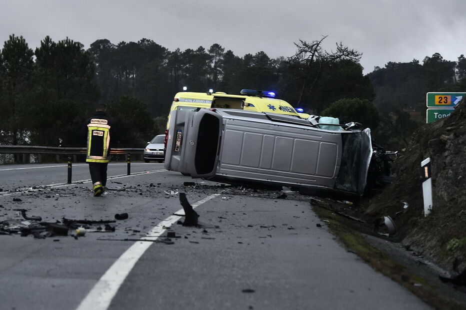 Violenta colisão em Tondela