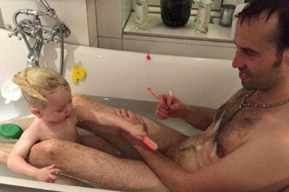 Torben Chris com a filha