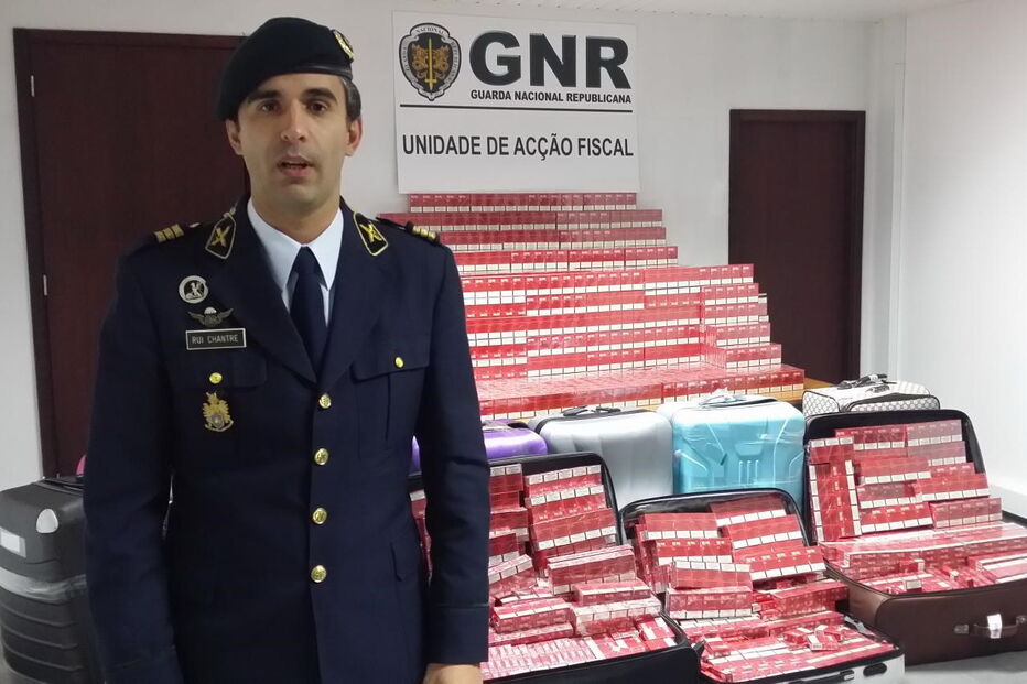 Mais de 200 mil cigarros apreendidos na fronteira de Vilar Formoso