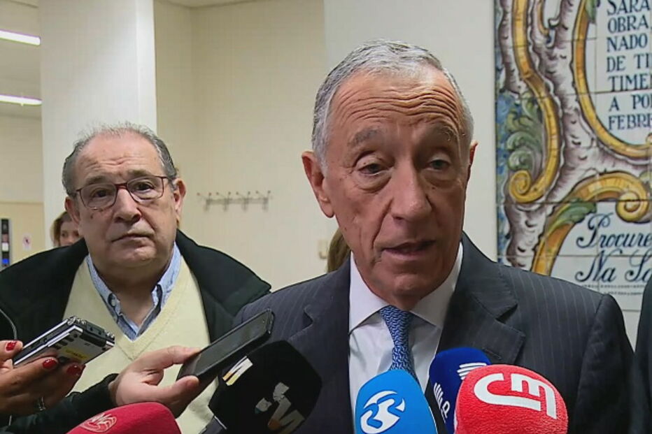 Marcelo Rebelo Sousa no Hospital Curry Cabral