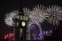 Festa de ano novo em Londres