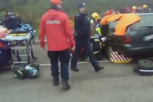 Acidente na Maia faz seis feridos