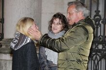 Julie Sergeant no adeus à mãe Guida Maria, com Ricardo Carriço e Suzana Borges