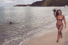 Rita Pereira sensual nas Caraíbas