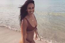 Rita Pereira sensual nas Caraíbas