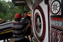 indonesia, ritual, mortos, cadaver