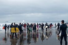 A despedida à surfista Tânia Oliveira