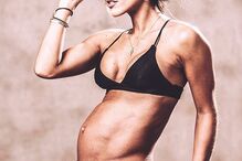 Foto partilhada por Carolina para anunciar a terceira gravidez