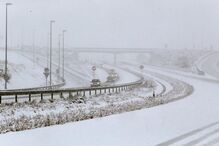 Neve gera caos nas estradas espanholas