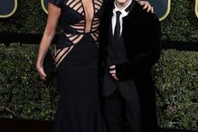 Sharon Stone com o filho