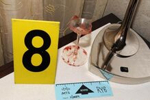 Copo usado por Renato Seabra para tentativa de suicídio