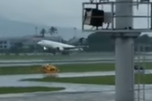 Avião borrega devido ao mau tempo no Rio de Janeiro