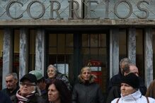 Manifestação contra o fecho dos CTT em Paio Pires, Seixal