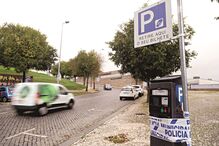 Parquímetro nas ruas da cidade de Braga