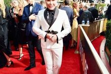 Rodrigo Alves, o 'Ken Humano', foi de branco aos Globos de Ouro