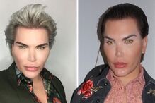 Modelo pintou o cabelo de preto para se redimir