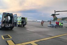 Força Aérea transporta feridos do incêndio em Tondela