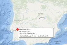 Sismo sentido esta segunda-feira em Lisboa e zona Centro	
