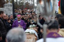 A despedida às vítimas do fogo em Tondela
