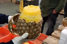 Ananases escondiam droga