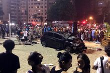 copacabana, brasil, acidente, carro, vitimas