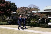 6 de novembro - Presidente dos EUA durante uma visita oficial ao Japão