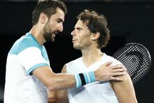 Rafael Nadal desistiu no jogo contra Cilic no Open da Austrália