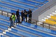 Bancada do estádio do Estoril Praia está a ser sujeita a obras