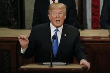 Donald Trump no seu primeiro Estado da União