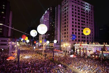 Ano Novo na Avenida Paulista, em São Paulo