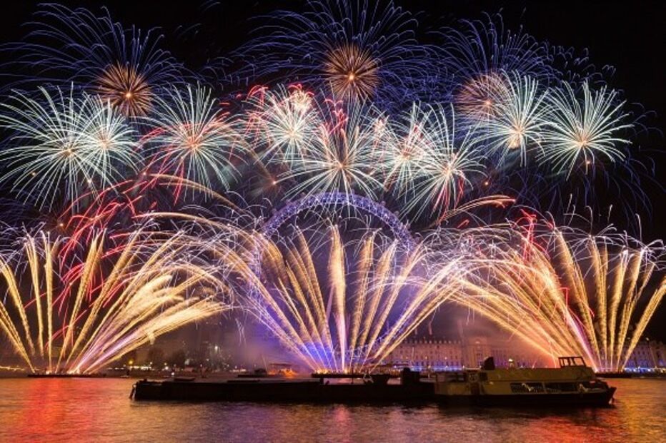 Festa de ano novo em Londres
