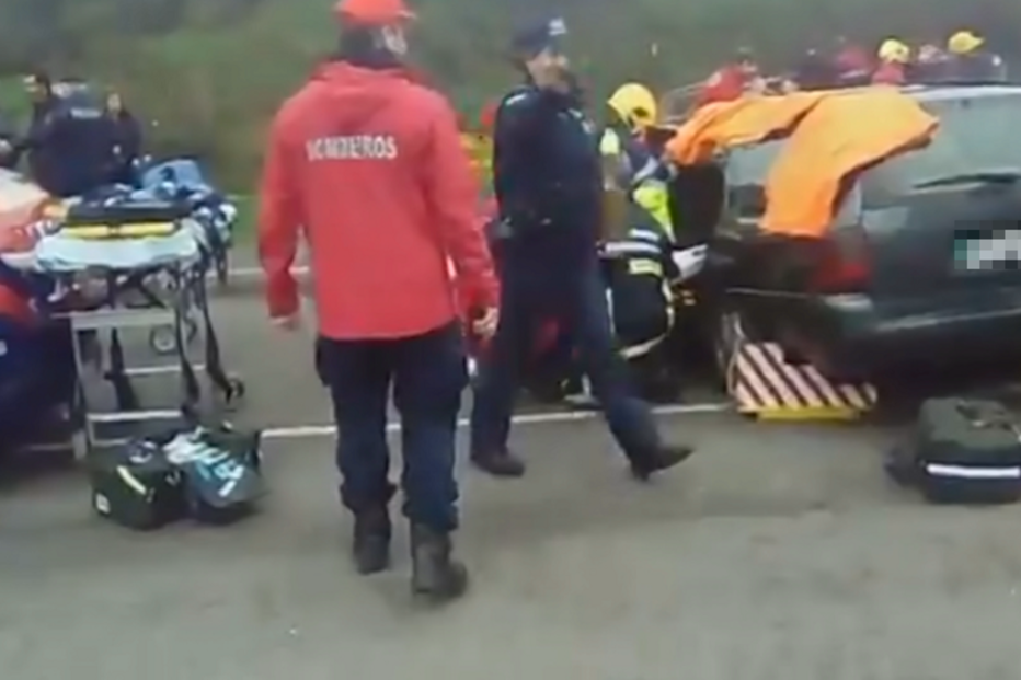 Acidente na Maia faz seis feridos